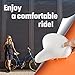 Bikeroo Comfortable Cruiser Bike Seat Extra Wide Bicycle Saddle with Suspension - Great Replacement Soft Bike Saddle for Women and Men