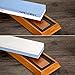 SPEVORIX Sharpening Stone Whetstone Sharpener 1000/6000 Set With Flattening Stone Non-slip Bamboo Base and Angle Guide for Kitchen Outdoor Knives
