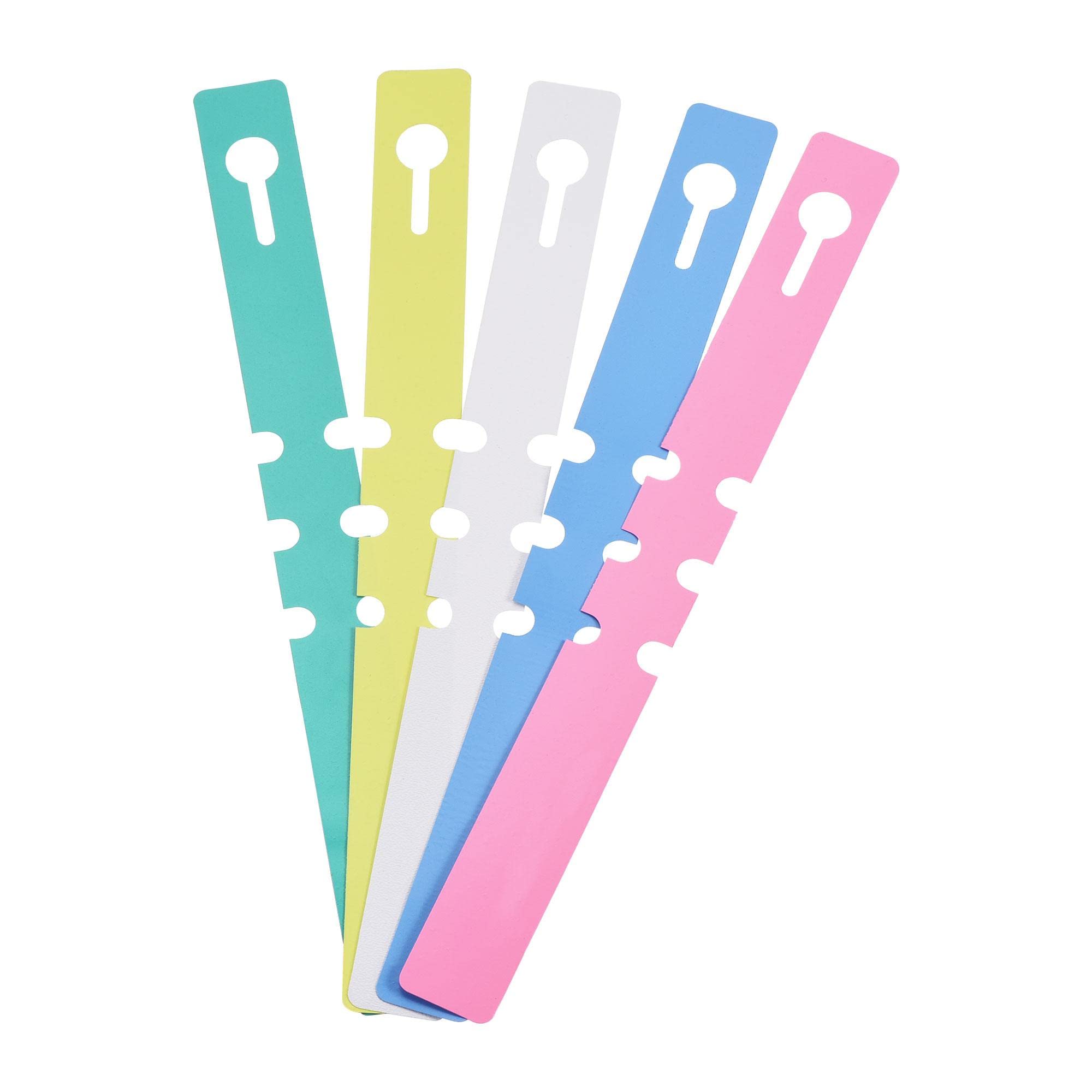 sourcing map PVC Plant Label Stake 21 x 2 cm Water Resistant for Garden 5 Color Total Pack of 200pcs