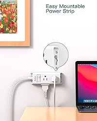 Cruise Essentials - Flat Plug Power Strip, Addtam 5