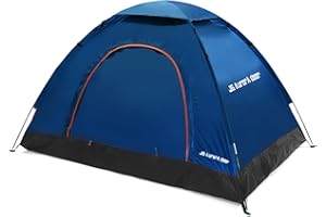 JG AURORA DEER 2 Person Camping Tent 4 Person Tents for Camping Windproof Tents for Camping Hiking Backpacking Traveling 2/3/4 Family People Tents for Camping Portable Tent with Carry Bag