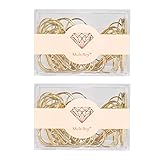 Gold Jumbo Paper Clips Bookmark Set, Multibey