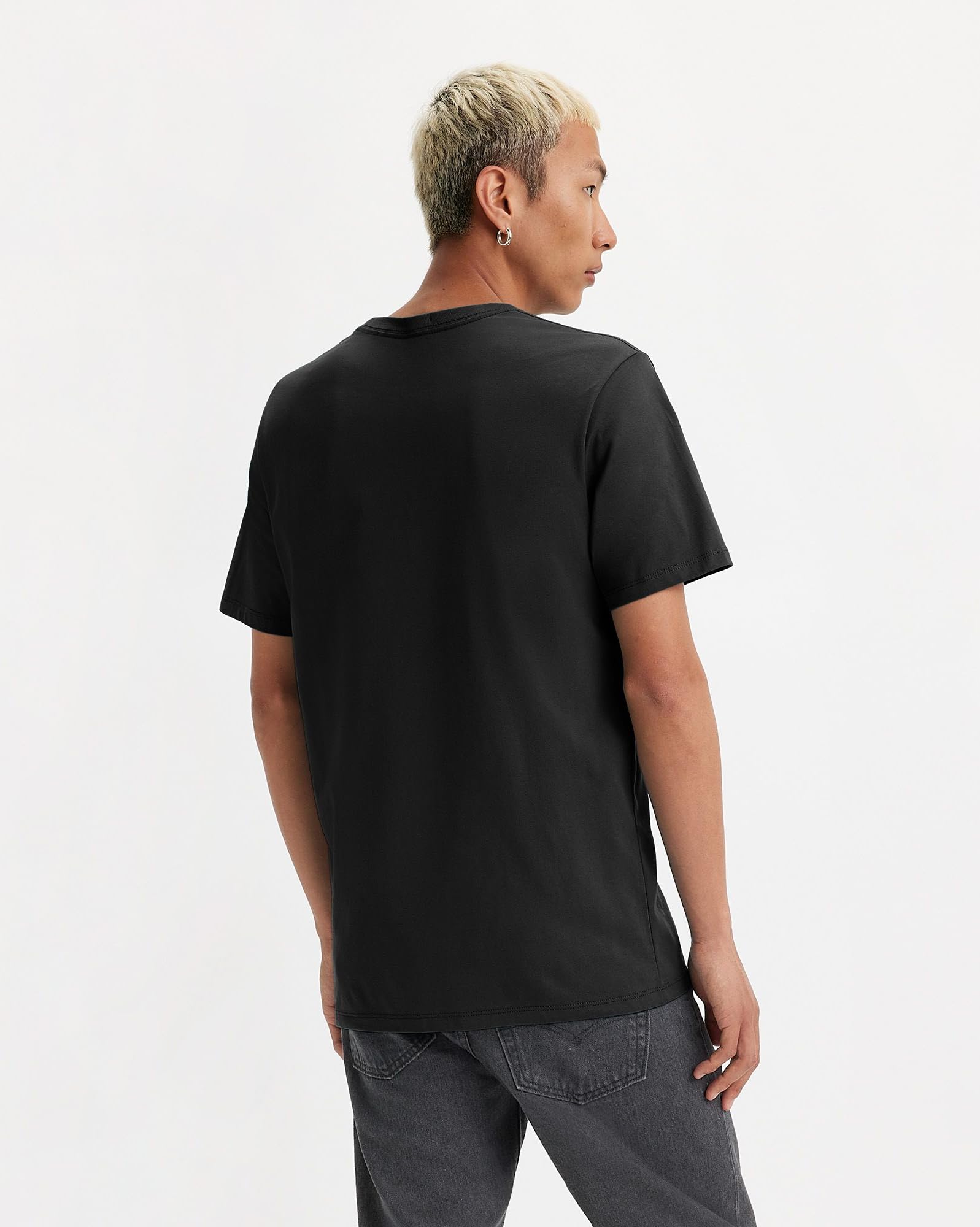 Levi's Herren Ss Original Housemark Tee T-Shirt,Stonewashed Black,S 3