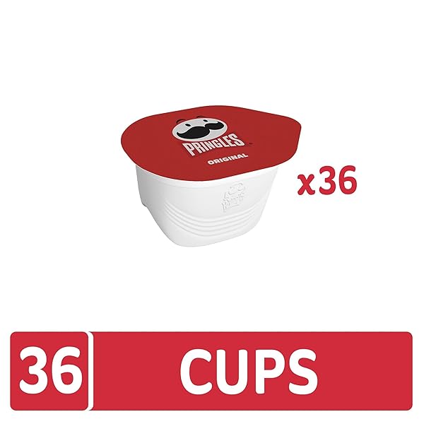PRINGLES POTATO CRISPS CHIPS, LUNCH SNACKS, ON-THE-GO SNACKS, ORIGINAL (36 CUPS)