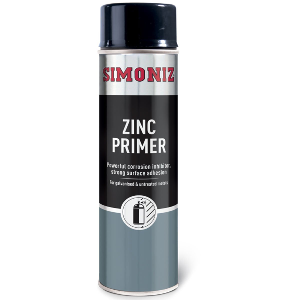 Simoniz Zinc Primer Spray Paint, Aerosol Weld Through Primer,500ml