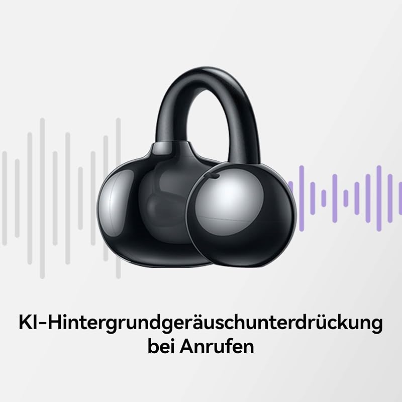 FreeClip Kabellose Kopfhörer, Schwarz