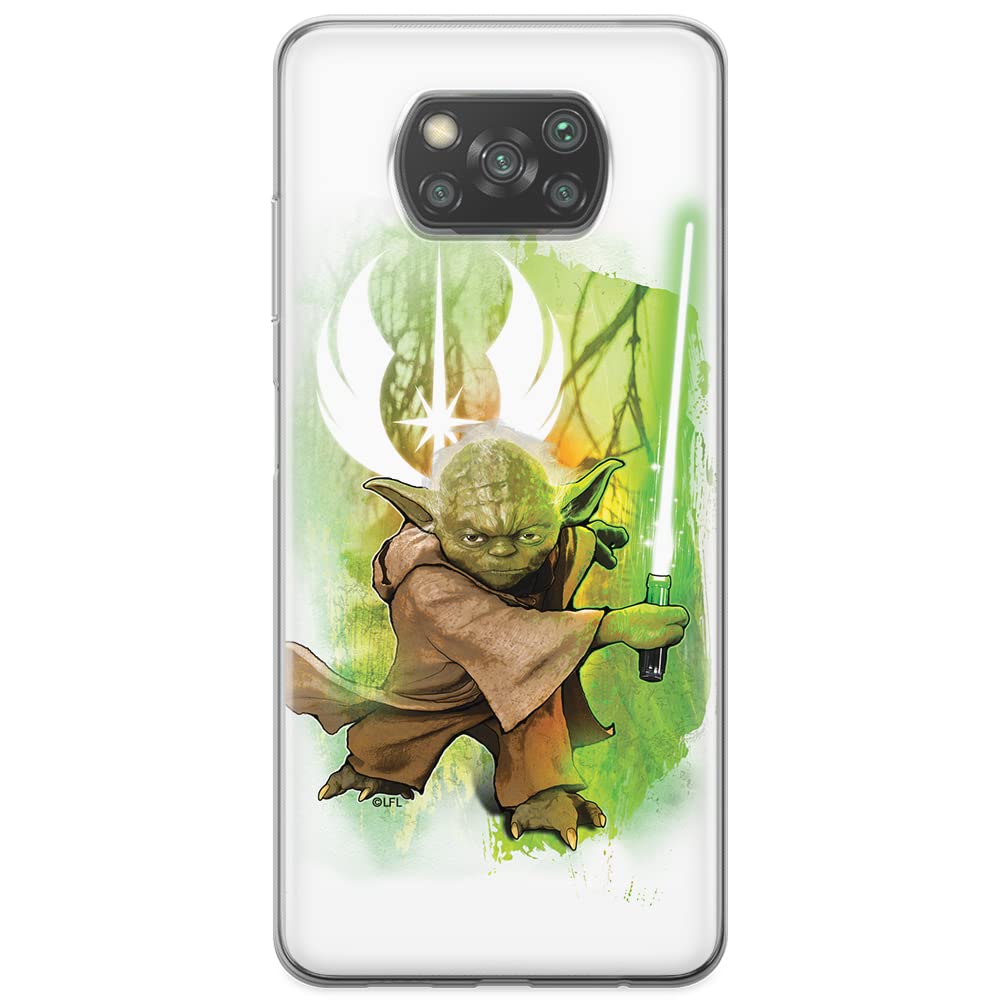 ERT GROUP mobile phone case for Xiaomi POCOPHONE X3 original and officially Licensed Star Wars pattern Yoda 005 optimally adapted to the shape of the mobile phone, case made of TPU