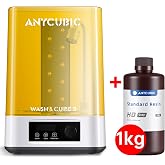 ANYCUBIC Wash and Cure 3 Station and Upgraded 8K 3D Printer Resin (HD Grey, 1KG)