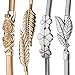Bememo 4 Pieces Women Elastic Waist Belt Stretch Metal Dress Belt (Color Set 3)