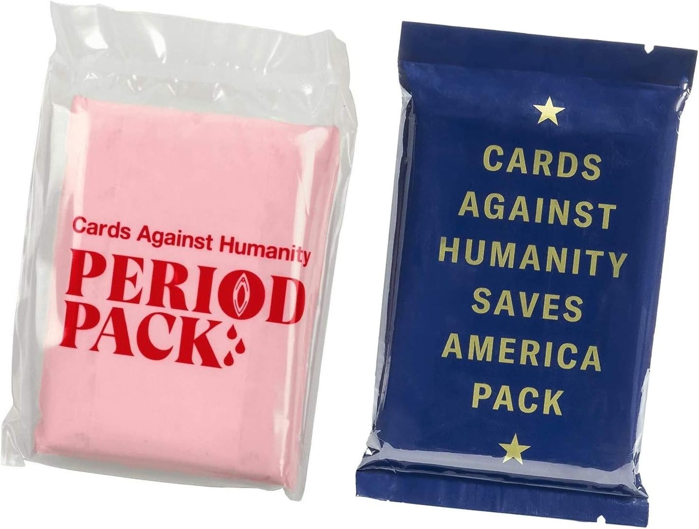 Cards against Humanity Period and Saves America Packs