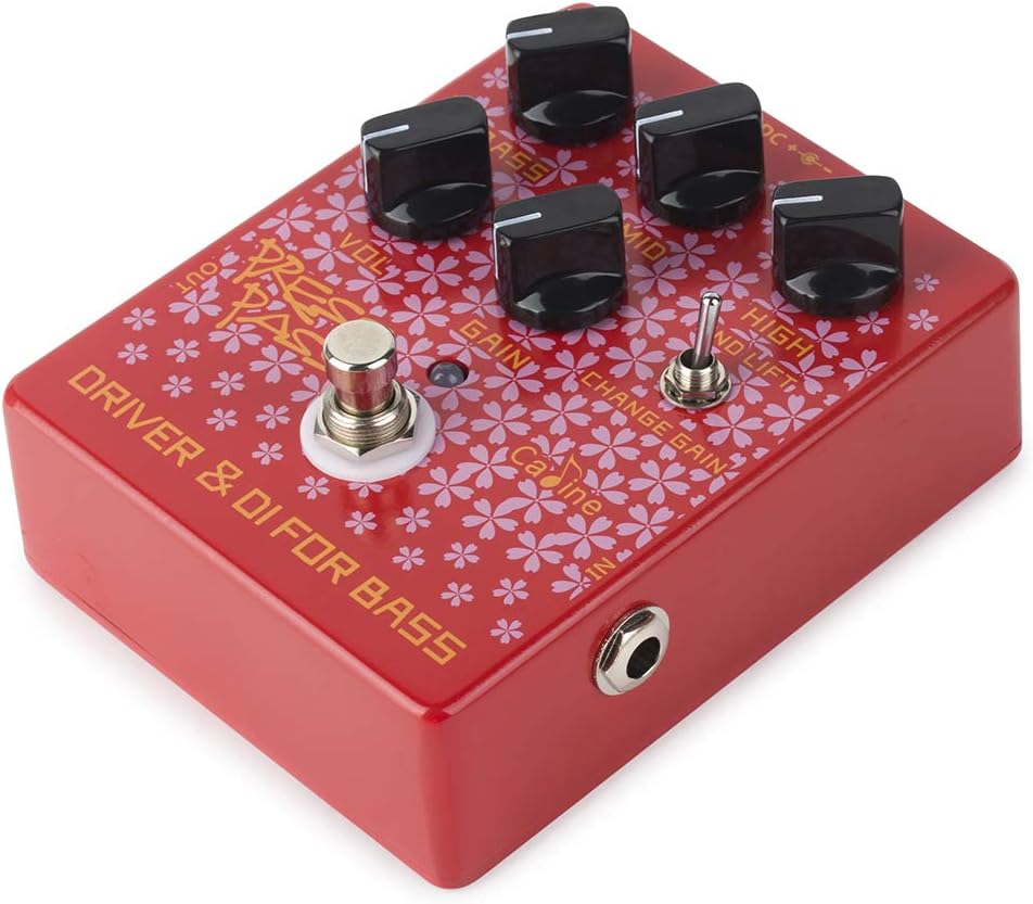 Caline CP-59 Driver Electronic Guitar Bass Effects Pedals Bass Amp DI Classic Tube Red Pedal - Image 4