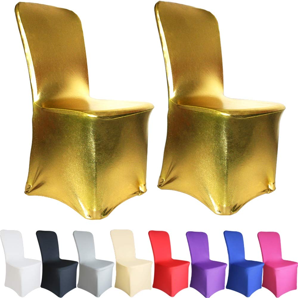 Time to Sparkle TtS Gilding Chair Cover Spandex Universal Stretch Slipcovers Wedding Banquet