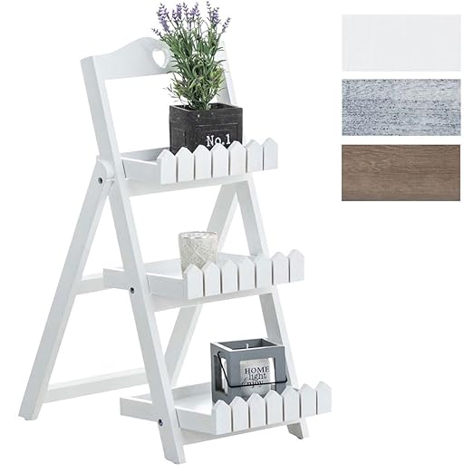 title=CLP Scaffale a scaletta, scaffale a gradini TREVOR, scaffale, scaffale in legno,