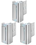 Home Security Door Lock 3 Pack Metal Door