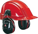 3M PELTOR Optime III Helmet Mounted Earmuffs 34dB Black/Red H540P3E-413-SV view 3