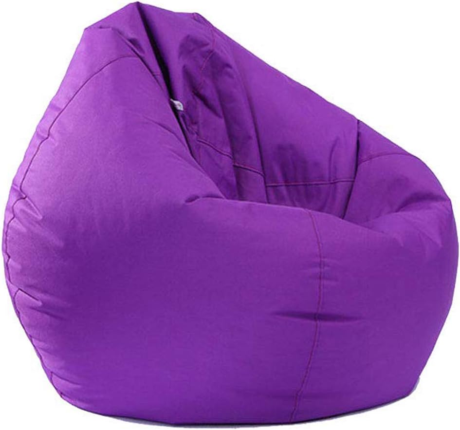 Pantaya Waterproof Bean Bag Chair Large Storage Bean Bag Oxford Chair Cover for Kids, Teens and Adults Lounger Sack (Purple, one Size)