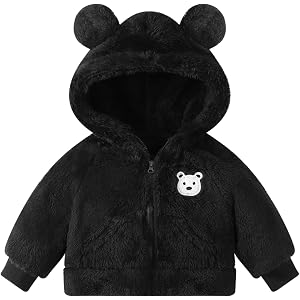 AIMISYOU Winter Newborn Baby Boys Fleece Coats Infant Girl Jacket Toddler Hoodie For Girl