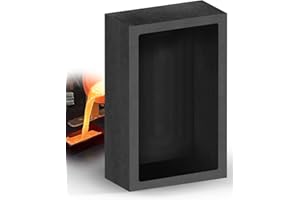Lyrufexon Graphite Ingot Molds Casting Tool, Mould for Melting Casting Refining Recycling Aluminum Copper Silver Gold, 5 Kinds of Capacity, Smelting Metal (3KG: 5"*3.2"*1.6"/1 Piece)