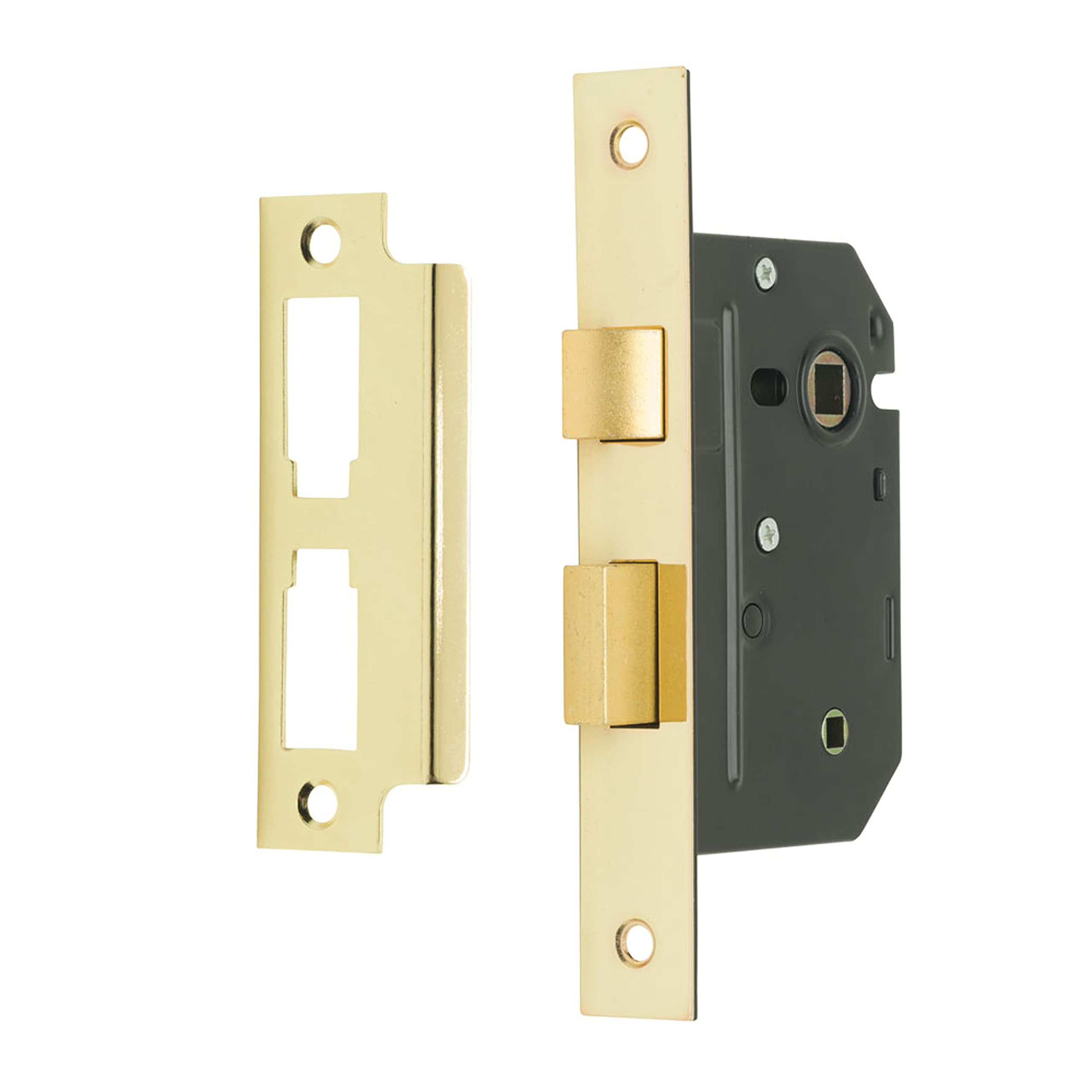Sterling MLB325 2.5-inch/65mm 3-Lever Bathroom Sashlock - Brass