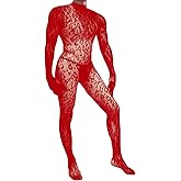 EHSUYAB Rave Outfits For Men, Festival Party Clubwear, Leopard One Piece Full Lace Jumpsuit, Sexy Lingerie Costume Bodysuit