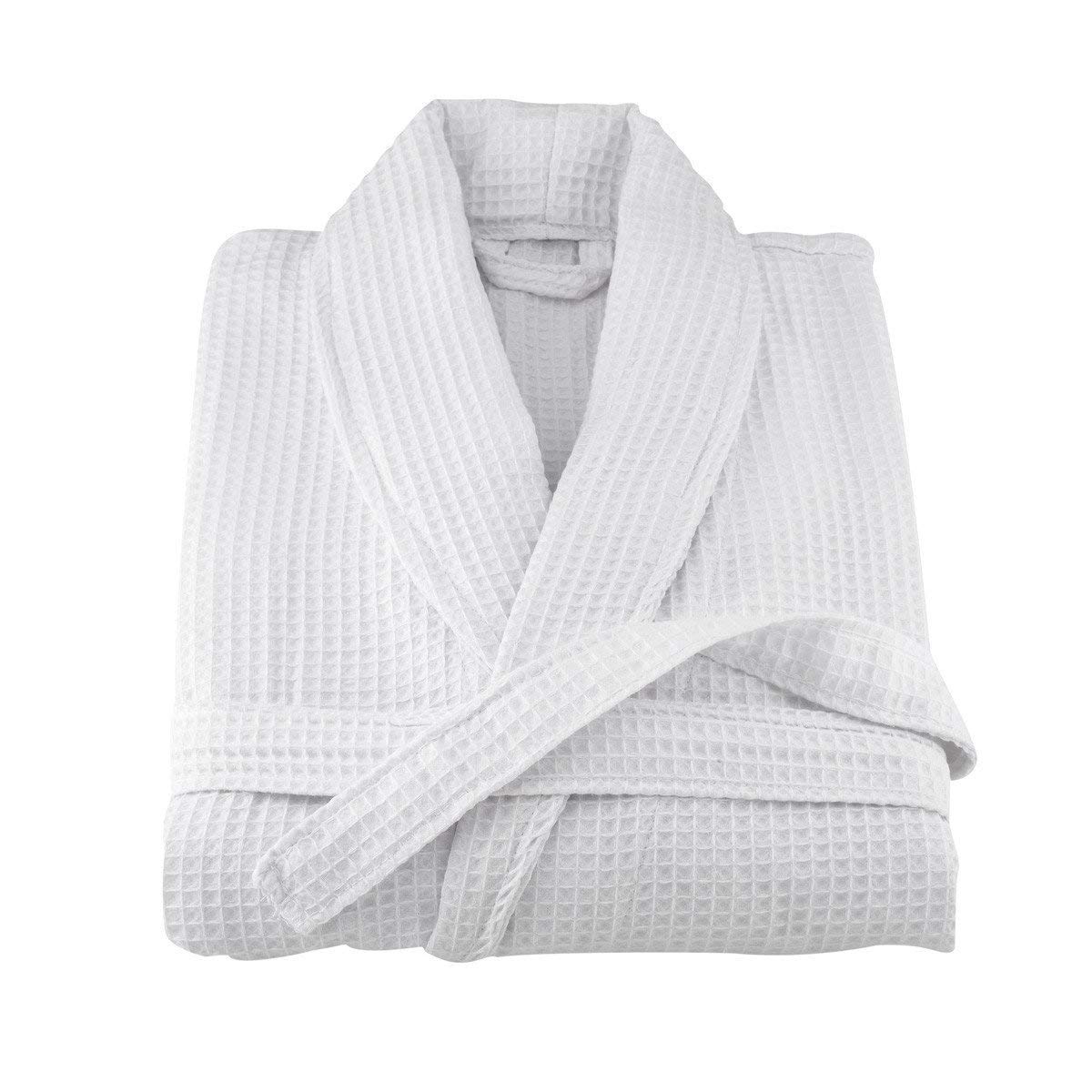 AT White 100% Cotton Waffle Bathrobe Unisex XL size