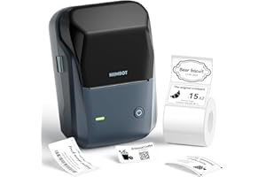NIIMBOT B1 Label Maker with Tapes, 2 Inch Portable Thermal Label Printer for Home School Office Small Business, Address, Bakery, Crafts, Retail, Support Smartphones & PC，Dark Blue
