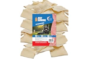 The American Made Treat Company Dog Treats, Beefhide Chews, All-Natural Rawhide Chips for Dogs, Puppies to Seniors, Bone Alternative 1 LB