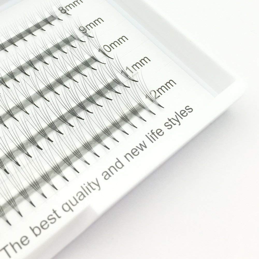 EMEDA Volume Eyelashes Extensions 4D Premade Volume Fans Russian Cluster Individual Eyelashes Volume C Curl Lash Extensions for Beauty (VLash-0004)