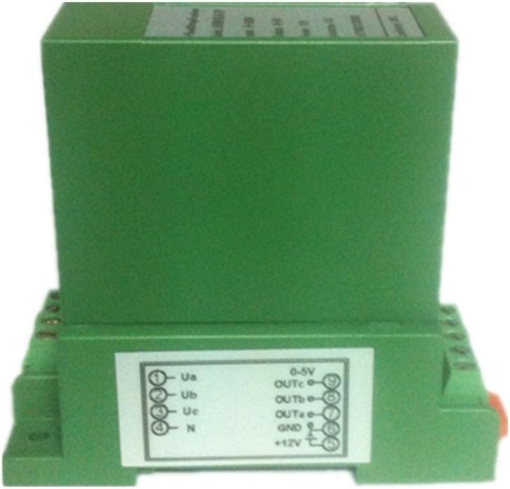 Loulensy 3-Phase AC Voltage Transducer Sensor Transformer Transmitter 3-input 0-250V AC with 3-output 0-10V DC