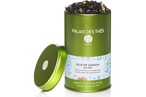 Palais des Thés - Blue of London - Premium Gluten-Free Earl Grey Black Tea with Bergamot - 3.5oz Loose Leaf Metal Gift Tin