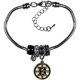 Siskiyou Sports NHL womens Euro Bead Bracelet