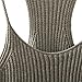 Mooncolour Womens Pure Color Knit Camisole Crop Top Suspender Vest
