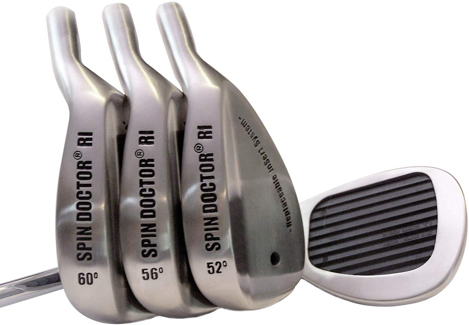 Spin DoctorRI Golf Wedge Demo 52 Degree Pitching Wedge, 56 Degree Sand Wedge, 60 Degree Lob Wedge Available in Steel or Graphite Shaft, Right-Hand and Left Hand