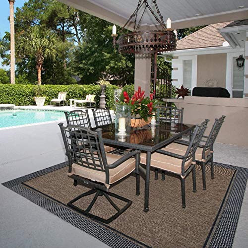 Gertmenian Prime Furman Contemporary Outdoor Furniture Rug, 9x9 Square