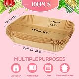 BYKITCHEN 100pcs Air Fryer Liners for Ninja Dual Zone AF300UK AF400UK view 2