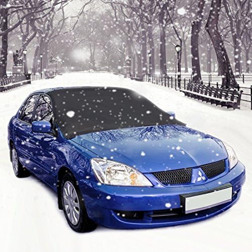 Windshield Sunshade Cover, MDEK Sun Shade Protector, Waterproof Frost Covers Anti Foil Ice Dust Sun Aluminum Shield Screen Protector for Most Cars, SUV, Truck, Van (83 x 47 in)