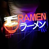 Britrio Ramen ラーメン Neon Sign Led Neon Lights for Wall Decor Light Up Noodle Signs Resturant Home Bar Kitchen Dinning Room Cafe Japanese Noodle Shop Wall Art Decorations 5V USB Powered
