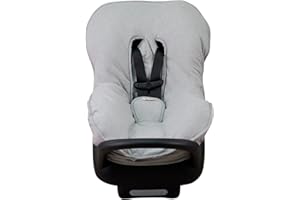 JYOKO Kids Universal Padded Cover Liner for Baby car seat Gr 0/100% Cotton Made (Compatible with Maxi COSI, Chicco, Mico, Evenflo, Mesa, Britax and More) (Grey Stone)