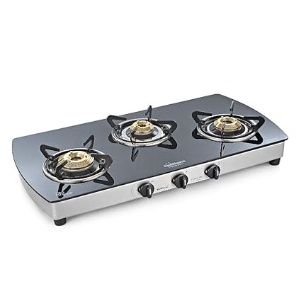 SUNFLAME LPG Stainless Steel Stove Crystal 3B Plus