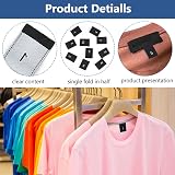 BENECREAT 400PCS Polyester Clothes Size Labels, 10 Styles, Black view 4