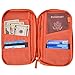 Hopsooken Travel Wallet & Passport Holder Organizer Rfid Blocking ID Card Pouch (Orange)