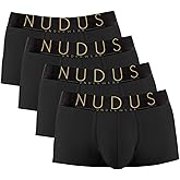 NUDUS Premium Mens Underwear - 4 Pack Soft Cotton Underwear for Men, Low Rise Sexy Mens Underwear, Lightweight & Breathable