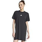 adidas Womens Essentials 3-Stripes T-Shirt Dress