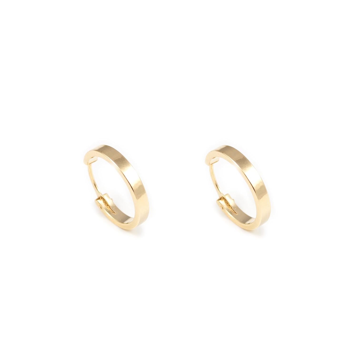 Pendientes Bebe o Niña Oro Aro Tabla liso X mm