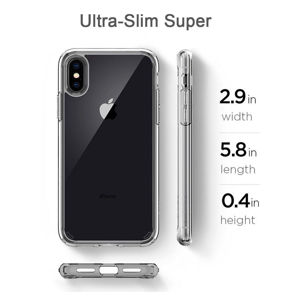 iPhone X Phone Case,WOWOGO Lightweight [Crystal Clear] TPU Back Cover [Qi Wireless Charging Compatible] Transparent Soft Flexible Protective Case for Apple iPhone X/iPhone 10 5.8\