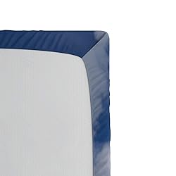 Ambesonne Winter Fitted Sheet, Flying Snowboarder
