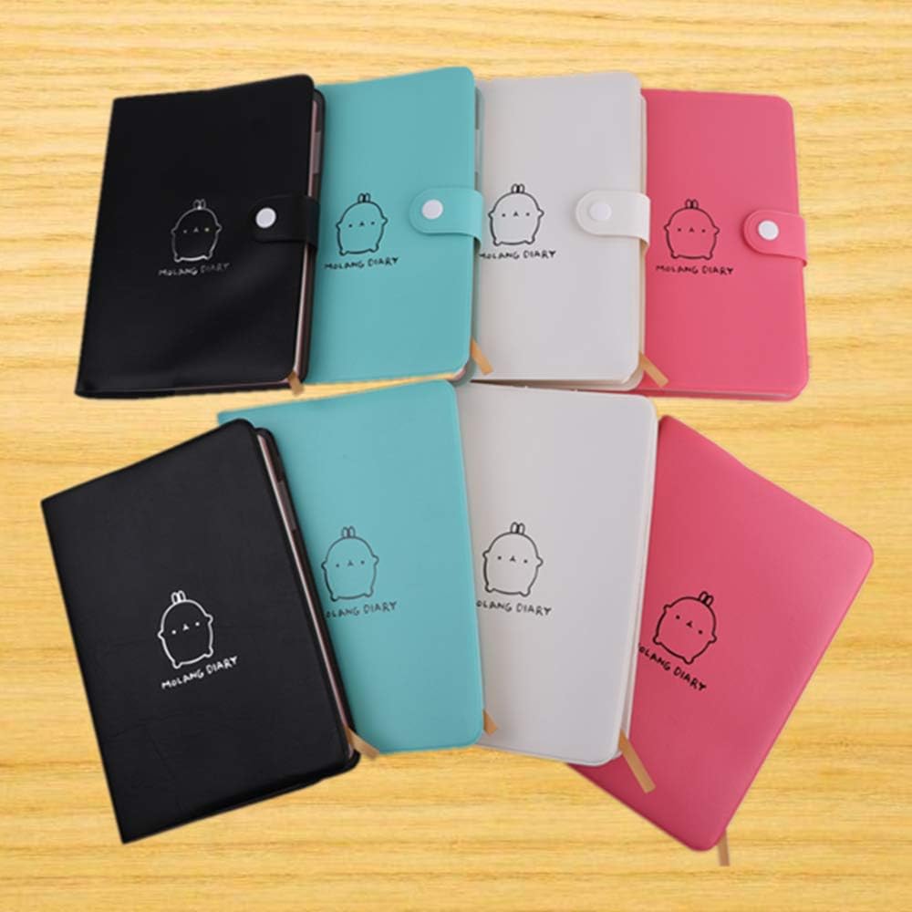 Haiker 2021-2022 Green "Molang Rabbit" Diary Any Year Planner Pocket Journal Notebook Agenda Scheduler with Buckle : Office Products