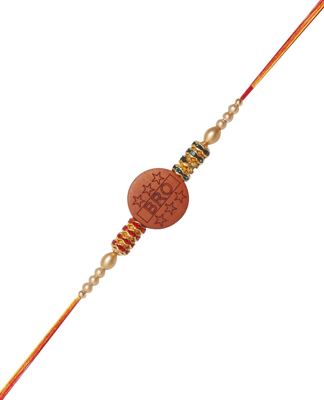 Rakhi for Brother Raksha Bandhan Traditional Colorful Beads Rakhee for Kids Indian Hindu Festival