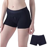 ANNUO Strap on Harness Pants Strapless Underwear for Men Women Boxer Briefs