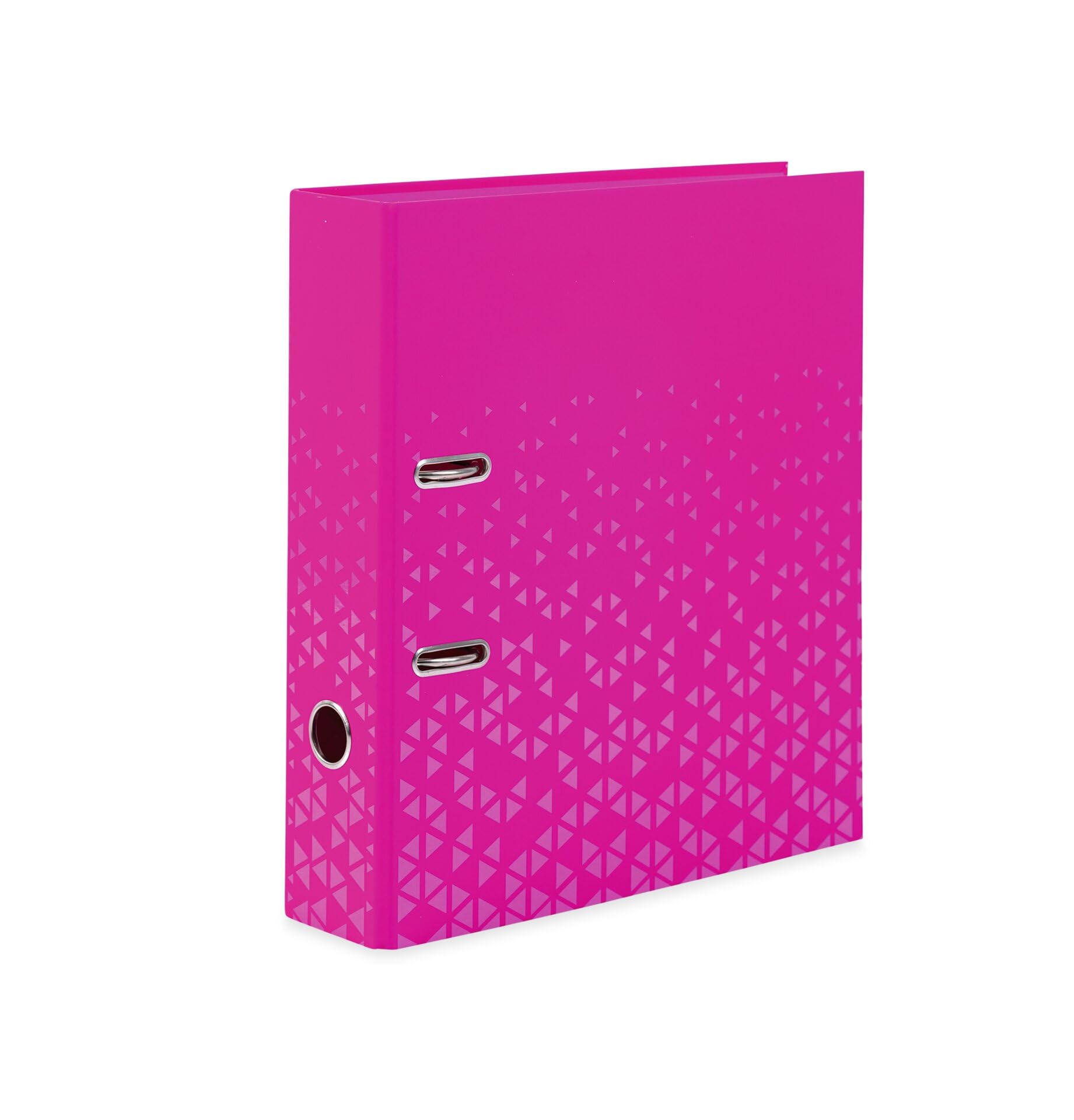 HERMA A4 Lever Arch File Pink, 70mm Spine, Heavy Duty Folder with Pattern Motif, Glossy Finish & Inner Print, Kids Ring Binder, Archiving Folder & Storage File Organizer